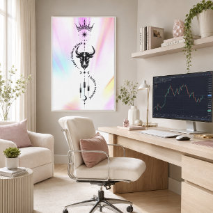 I Believe in Myself Pastel Aura Trader Symbol Canvas Print