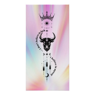 I Believe in Myself Pastel Aura Trader Symbol Poster