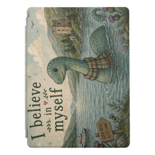 I believe in myself whimsical Loch Ness Monster iPad Pro Cover