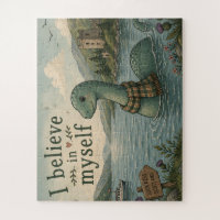 I believe in myself whimsical Loch Ness Monster