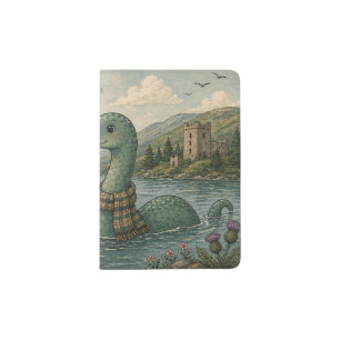 I believe in myself whimsical Loch Ness Monster Passport Holder