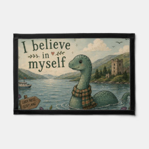 I believe in myself whimsical Loch Ness Monster Pennant