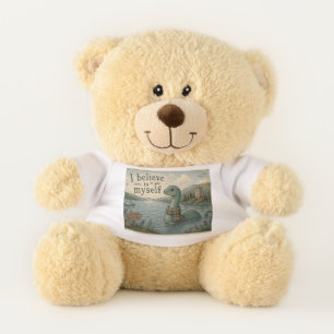 I believe in myself whimsical Loch Ness Monster Teddy Bear