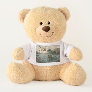 I believe in myself whimsical Loch Ness Monster Teddy Bear