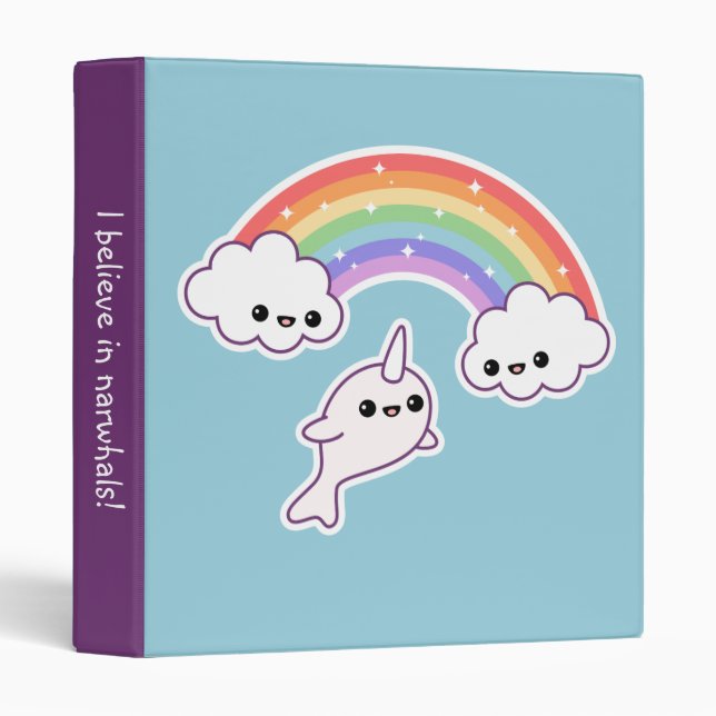 I Believe in Narwhals Binder (Front/Spine)