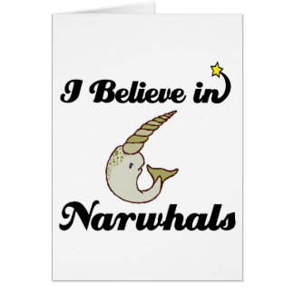 i believe in narwhals cards
