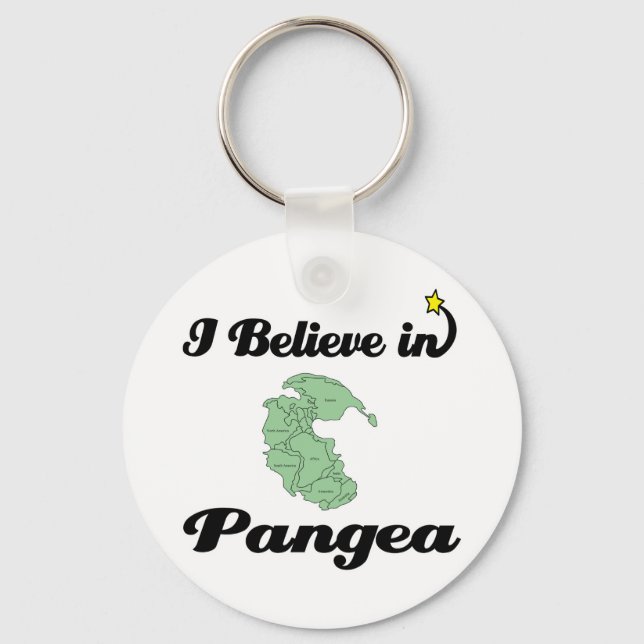 i believe in pangea keychain (Front)