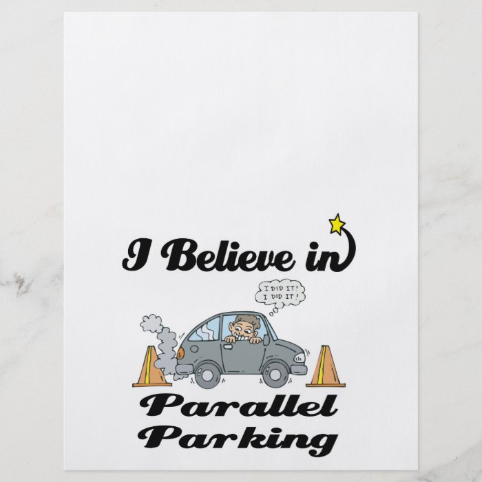 i believe in parallel parking custom flyer