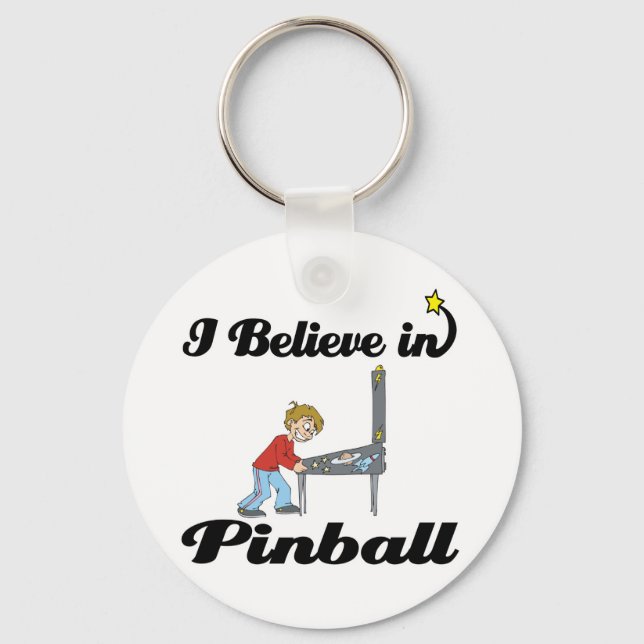 i believe in pinball keychain (Front)
