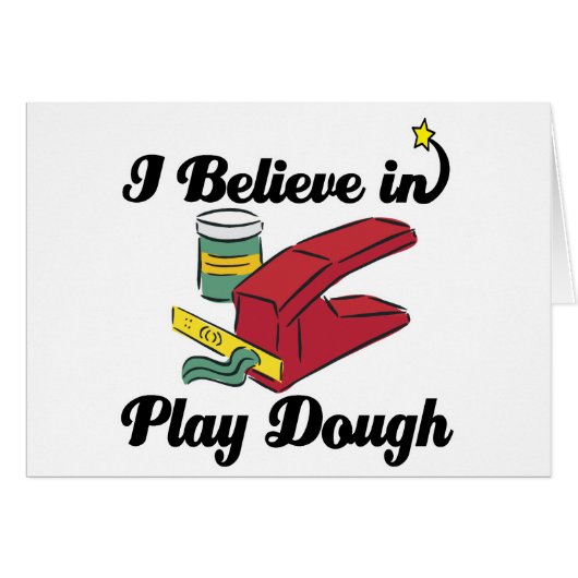 i believe in play dough cards (Front Horizontal)
