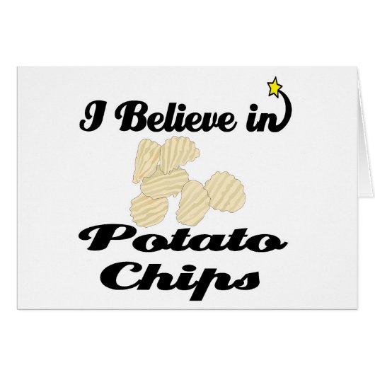 i believe in potato chips cards (Front Horizontal)