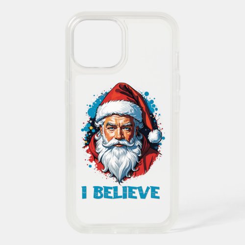 I Believe in Santa Claus Graffiti Style Design iPhone 15 Case