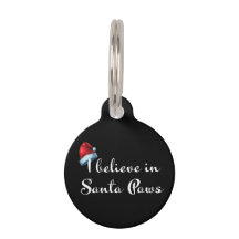 I Believe in Santa Paws Christmas Dog Tag