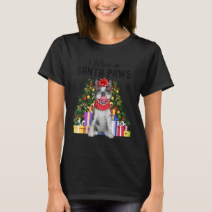 I Believe In Santa Paws  Cute French Bulldog Chris T-Shirt