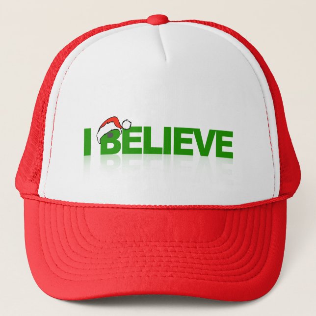 I Believe in Santa Trucker Hat (Front)
