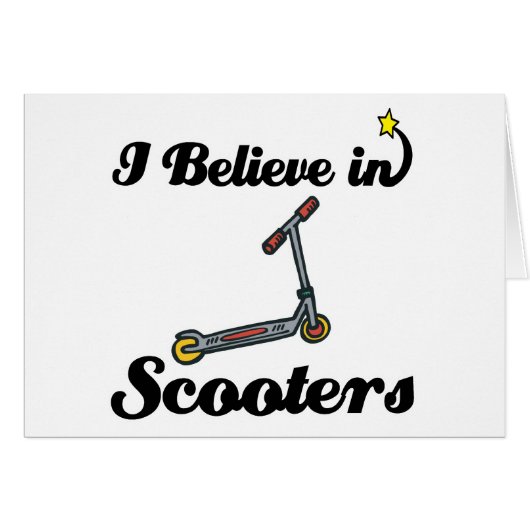 i believe in scooters cards (Front Horizontal)