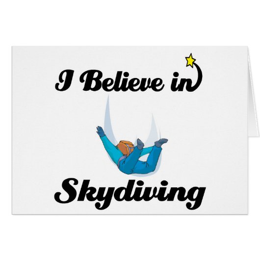 i believe in skydiving cards (Front Horizontal)