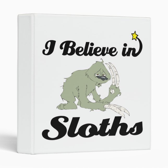 i believe in sloths binder (Front/Spine)