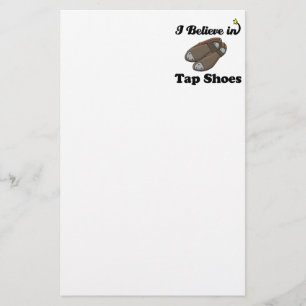 i believe in tap shoes stationery