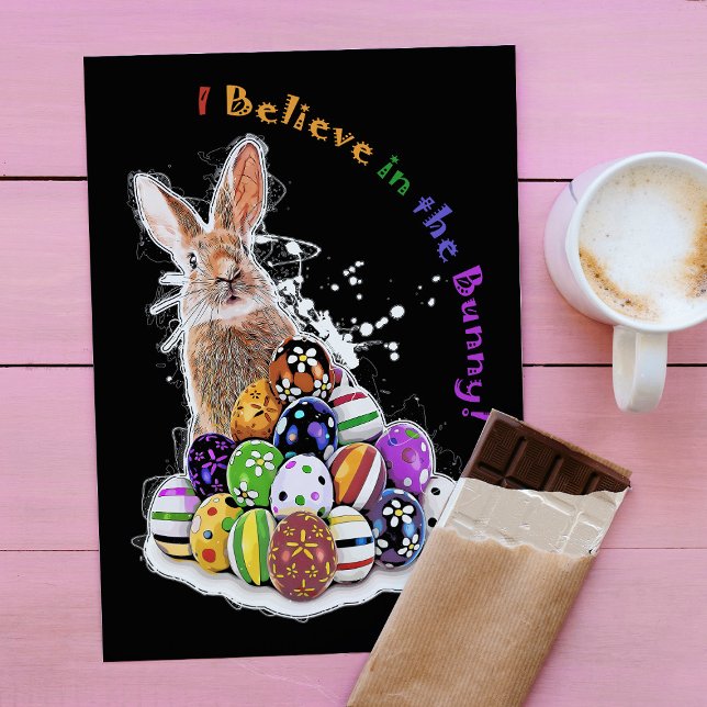 I Believe in the Bunny! Easter Bunny Eggs Note Card (I Believe in the Bunny! Easter Bunny Eggs. Note Card )