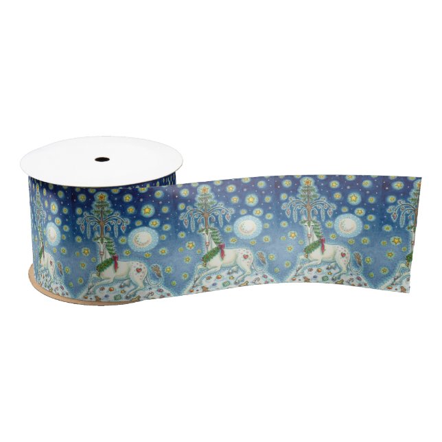 I BELIEVE IN THE CHRISTMAS UNICORN, FANTASY RIBBON (Spool)