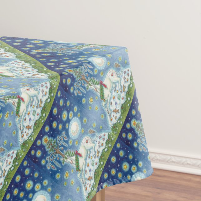 I Believe In The Christmas Unicorn TABLECLOTH (In Situ)