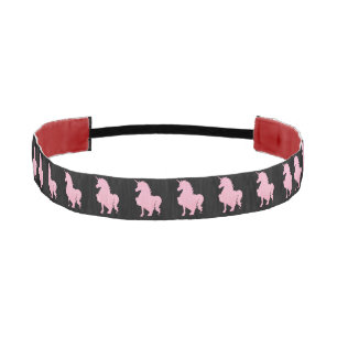 I believe in the invisible pink unicorn. athletic headband