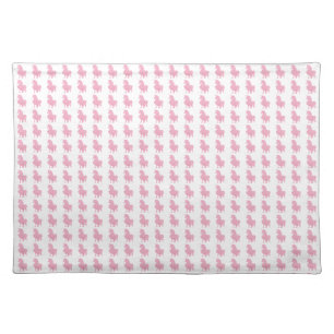 I believe in the invisible pink unicorn. cloth placemat