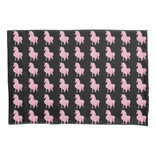 I believe in the invisible pink unicorn. pillow case