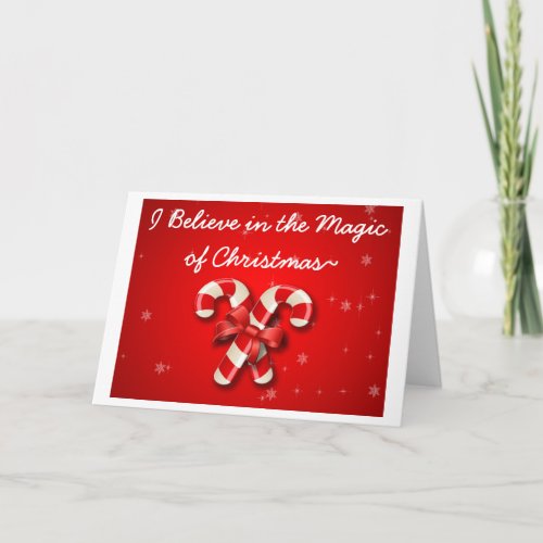 I Believe In The Magic Of Christmas Inmate Card