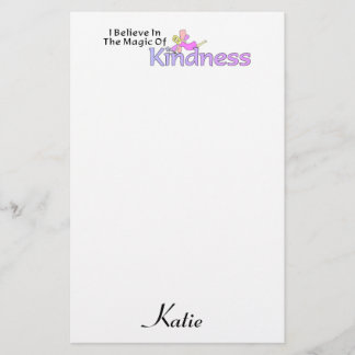 I Believe In The Magic Of Kindness Custom Stationery