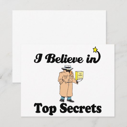 i believe in top secrets (Front/Back)