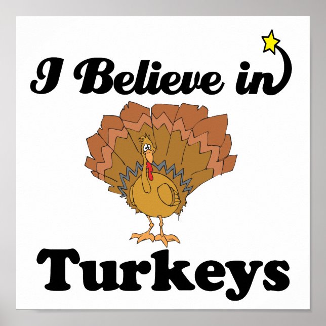 i believe in turkeys poster (Front)