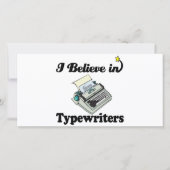 i believe in typewriters (Front)