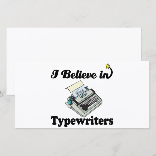 i believe in typewriters (Front/Back)