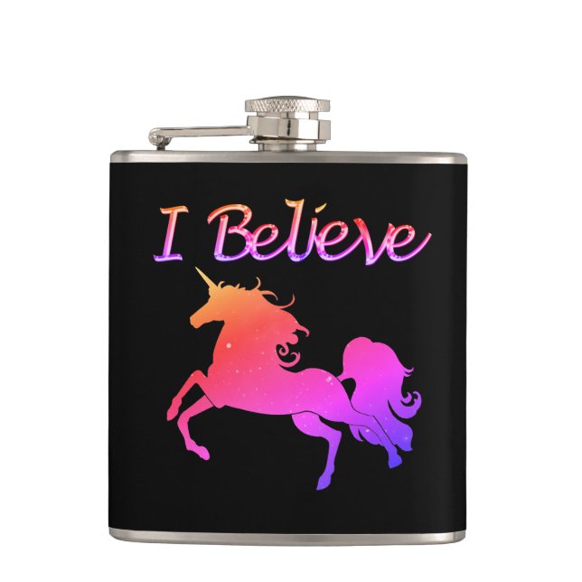 I Believe in Unicorns Flask (Front)