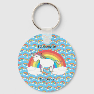I believe in unicorns keychain