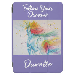 I Believe In Unicorns Rainbow Follow Your Dreams iPad Air Cover