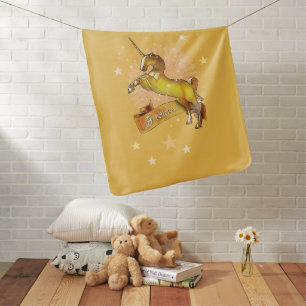 I believe in Unicorns reversible Baby Blanket