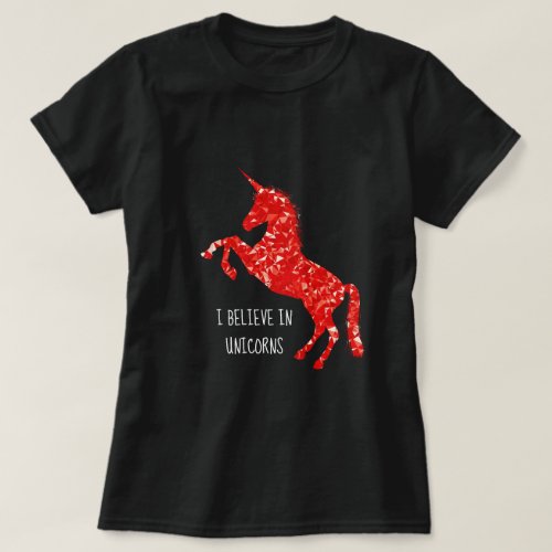 I believe in unicorns slogan mythical creature T_Shirt