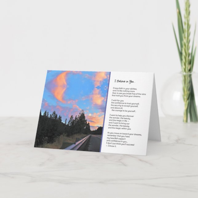 I Believe in You... Card (Front)