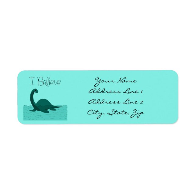 I Believe - Personalize Label (Front)