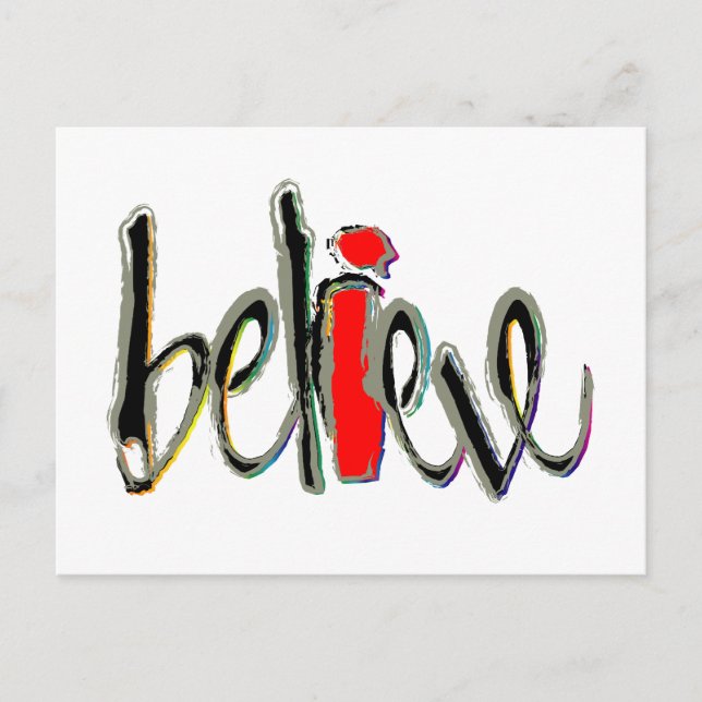 I Believe Postcard (Front)