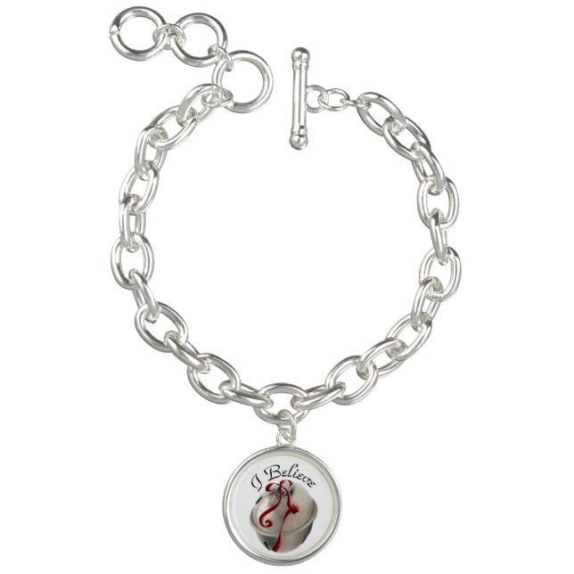 I Believe Reindeer Bell Charm Bracelet (Product)