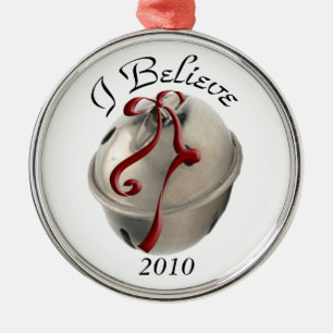 I Believe Reindeer Bell Ornament