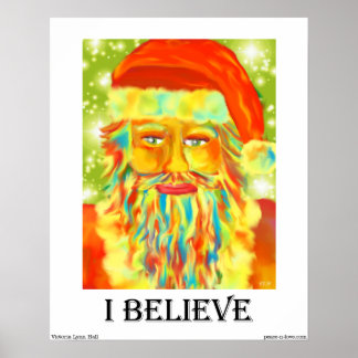 "I Believe" Santa Art Print