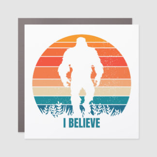 I Believe Sasquatch Bigfoot Car Magnet
