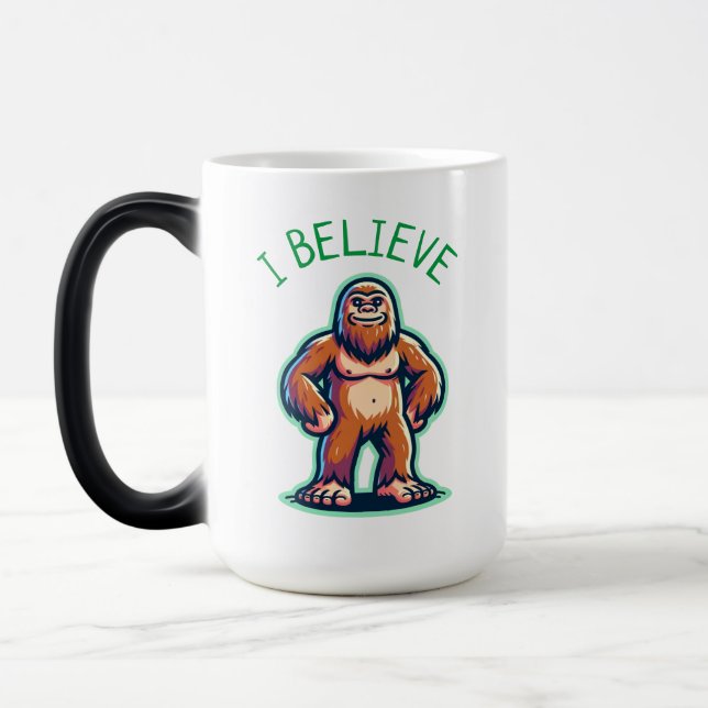 I Believe Sasquatch Bigfoot  Color Morph Mug (Left)