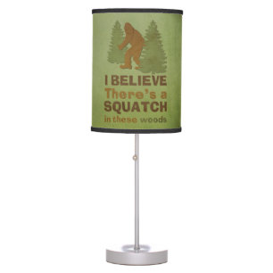 I believe there's a squatch in these woods lamp