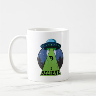 i Believe UFO Flying Saucers Aliens Funny Coffee Mug